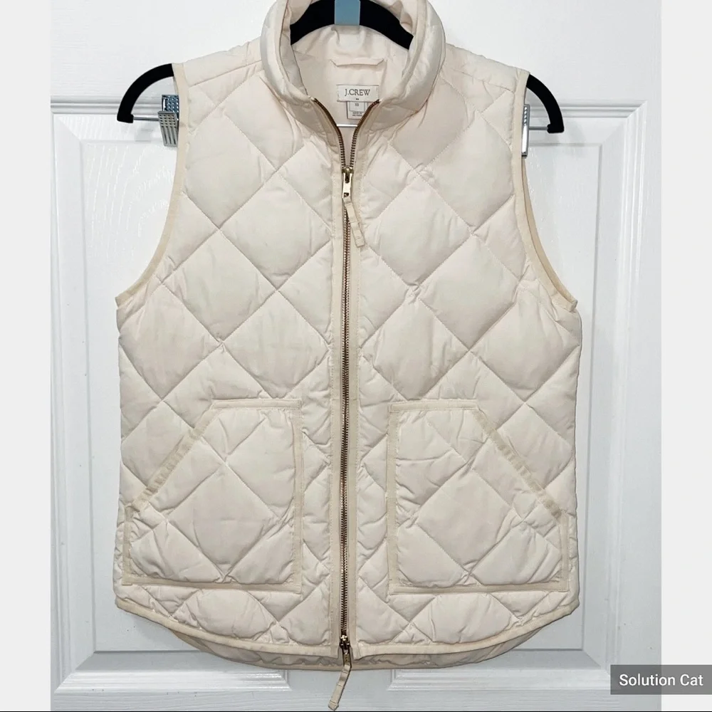 New J.CREW Excursion Quilted Down Vest Size 00